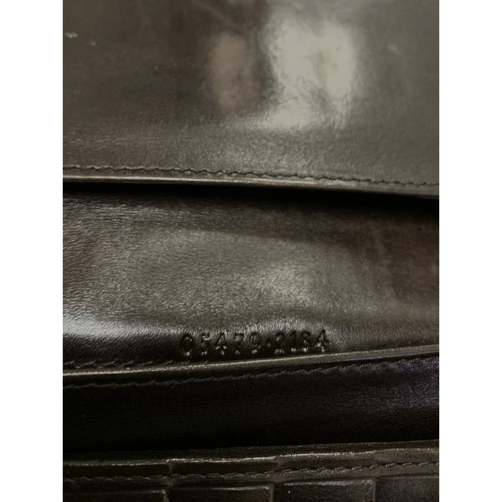 Gucci Jackie Continental Long Wallet Brown Leather & Canvas with Silver Hardware - Picture 8 of 12